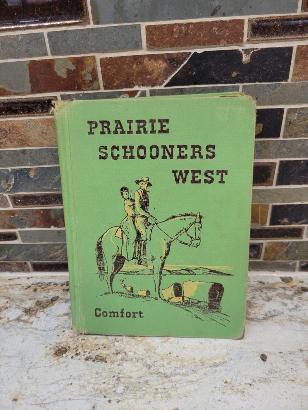 Vintage Prairie Schooners West Childrens Hardcover Book Mildred Comfort 1949